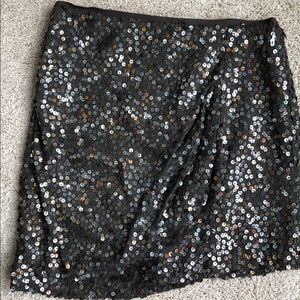 Nanette Lepore Metallic Sequin Skirt Size 0